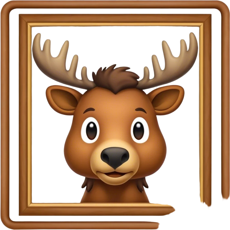 Moosehide on frame emoji