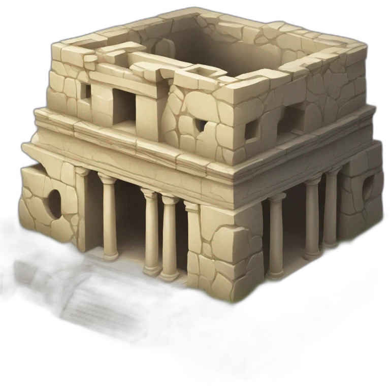 Ancient ruins in mall emoji