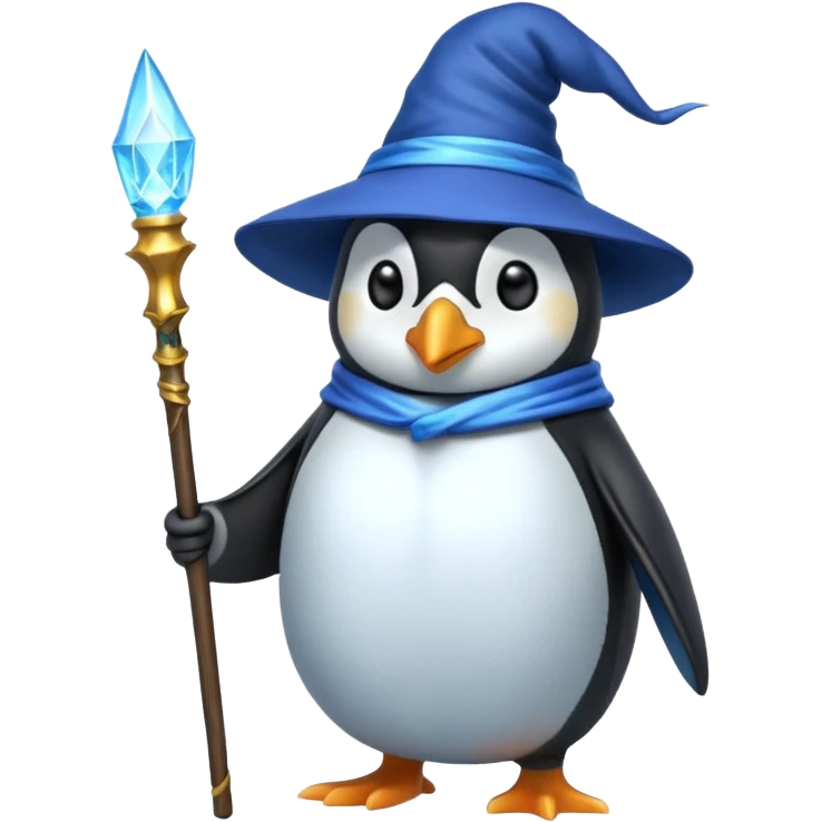 Penguin Wizard emoji