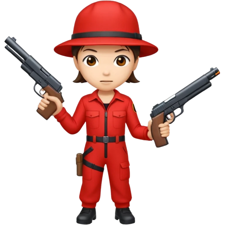Tokyo in Money Heist, realistic emoji