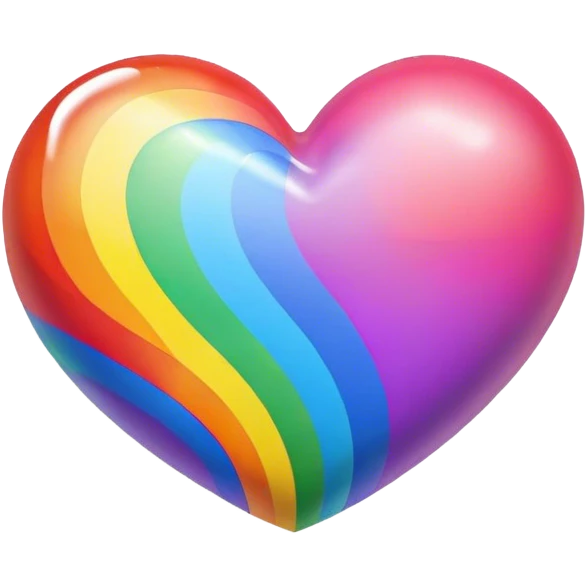 corazón con arcoíris  emoji