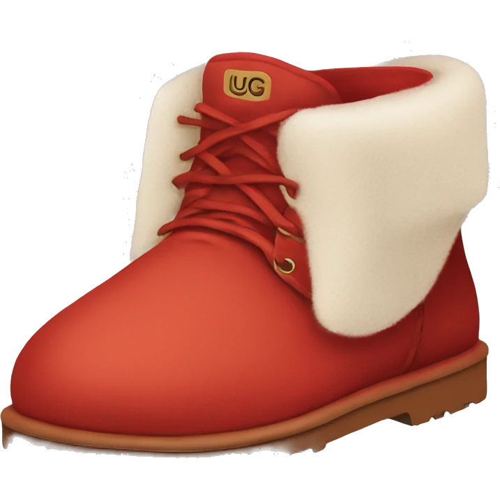 pare of red ugg  emoji