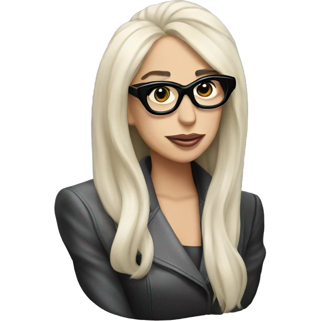 Lady gaga with glasses  emoji