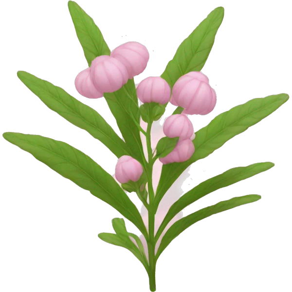 light pink herb emoji