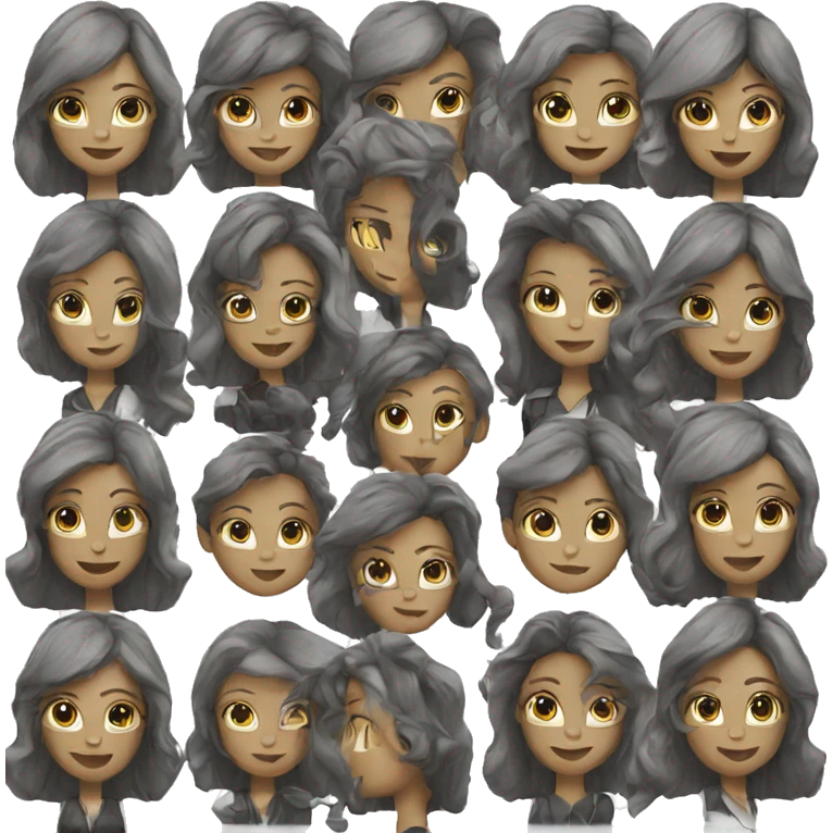 Modern black and white cross professional emoji