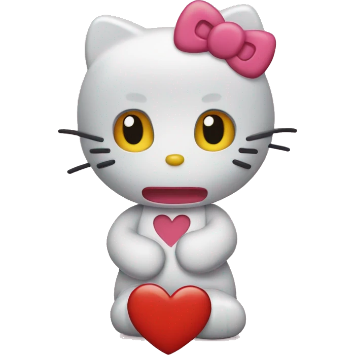Hello kitty heart  emoji