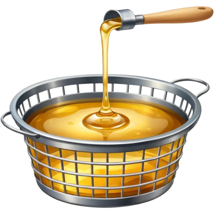Deep frying oil and basket emoji