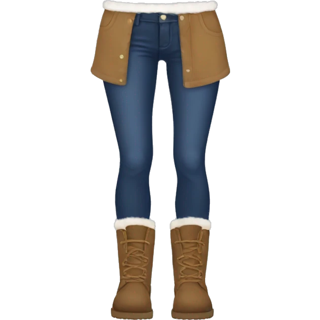 Aesthetic Uggs and clothes emoji