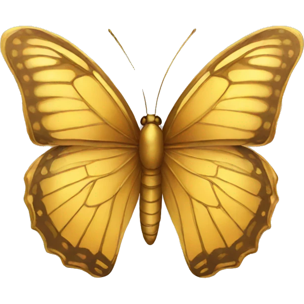 Golden butterfly  emoji