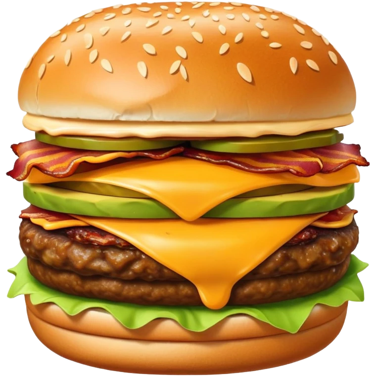 Avocado Bacon Cheeseburger  emoji