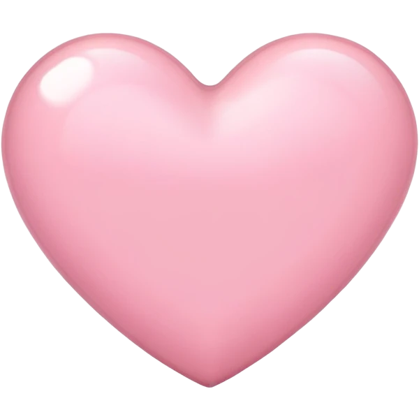 light pink heart  emoji
