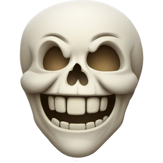 Smiling skull emoji