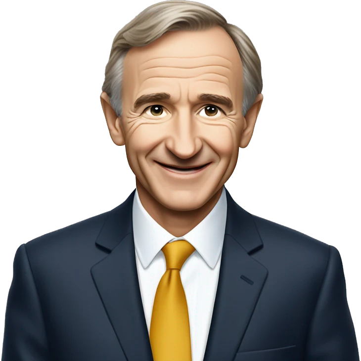 Bernard Arnault smiling in a Suite  emoji