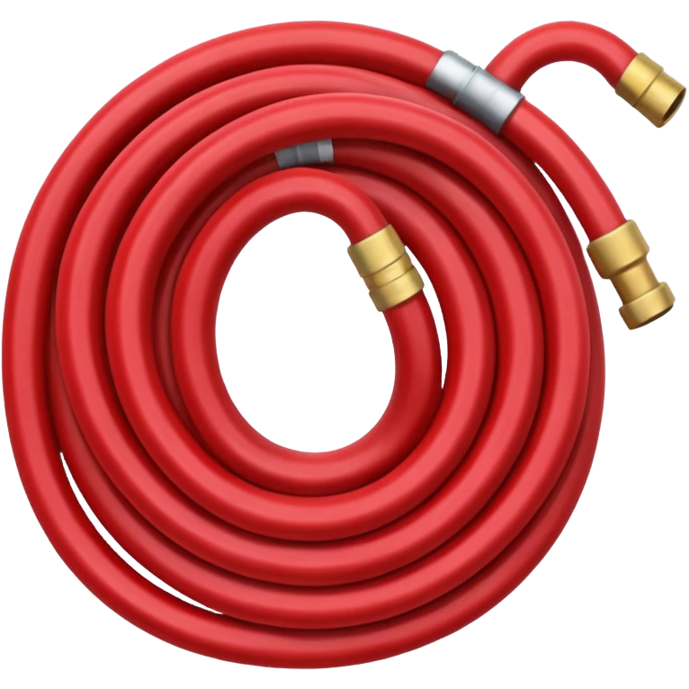 A red Hose – coiled water hose emoji