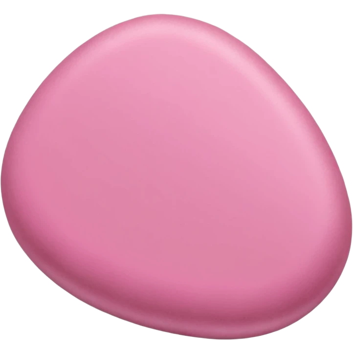 Smooth River Stone pink emoji