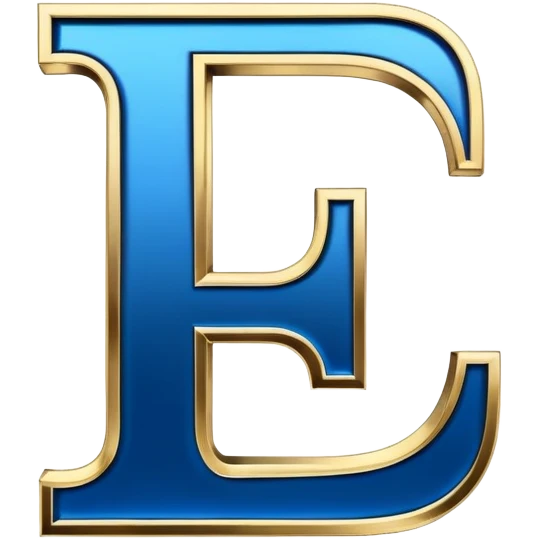 Bold Black-Blue-White-Gold Font Letter “i” emoji