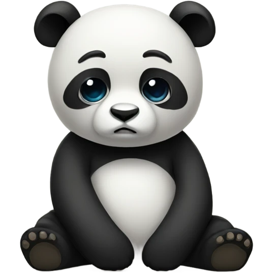 Sad panda emoji