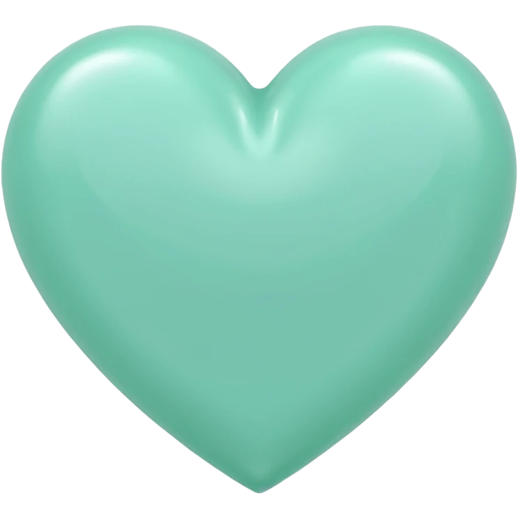 mint color heart emoji