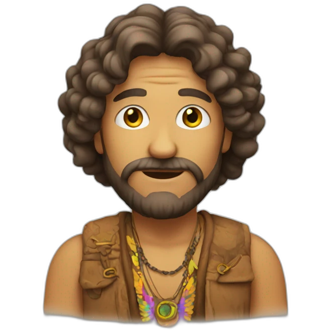 hippie man emoji