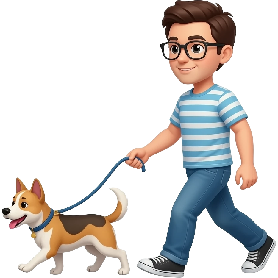 walk the dog emoji