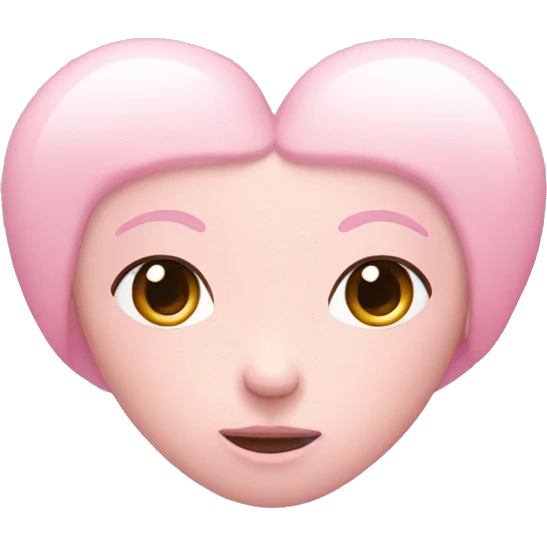 Pastel pink haert  emoji