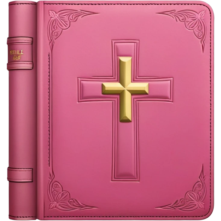 Pink bible emoji