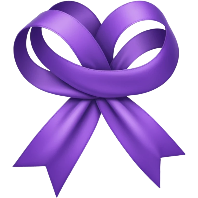 Purple ribbon emoji emoji