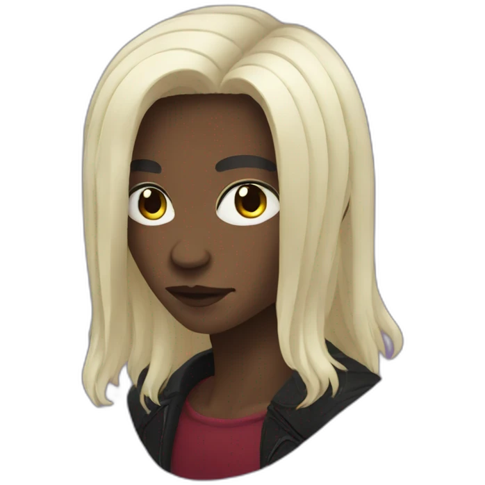 nonbinary vampire long hair emoji