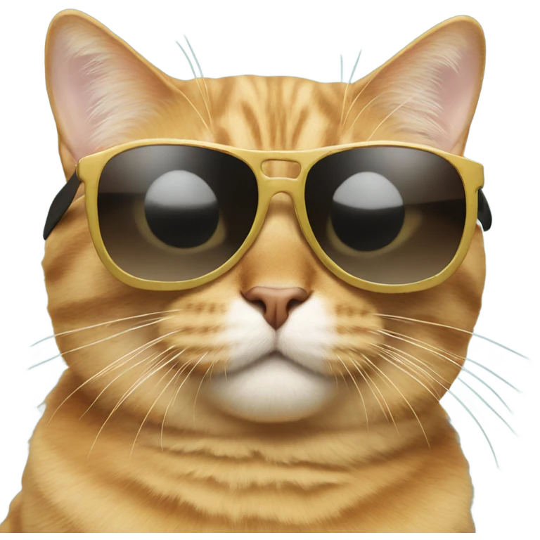 Cat with sunglasses emoji
