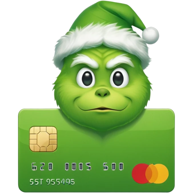 Grinch Credit Card emoji