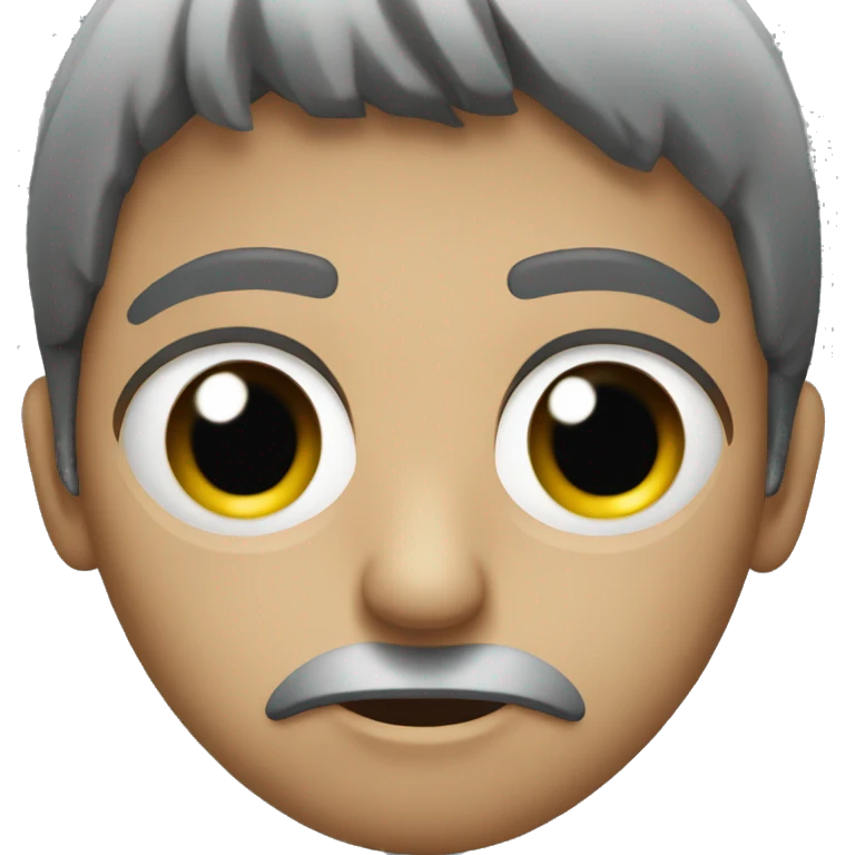 The most bland, dead eyed stare emoji