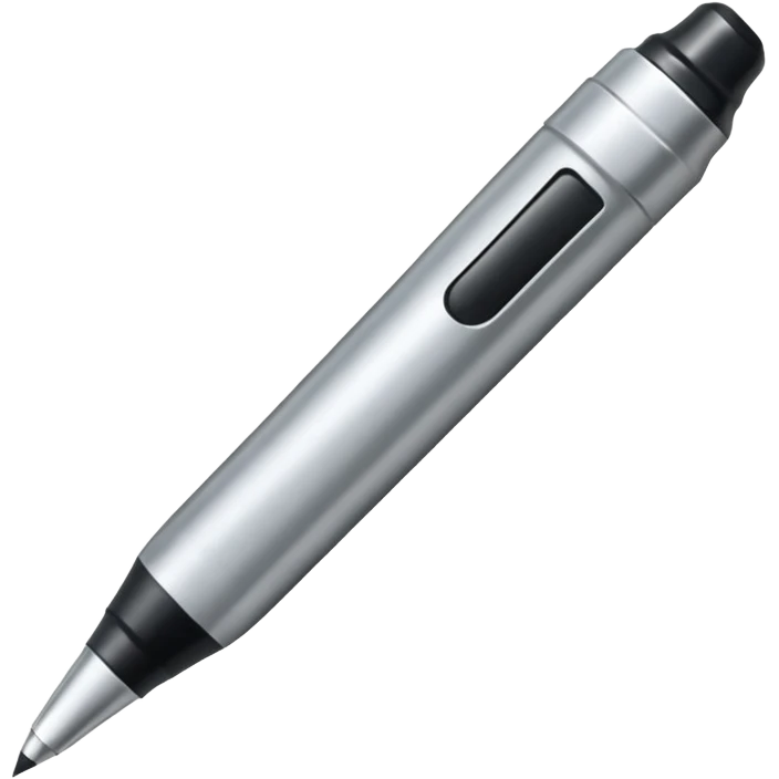 a silver bold marker like a sharpie with a large tip  emoji