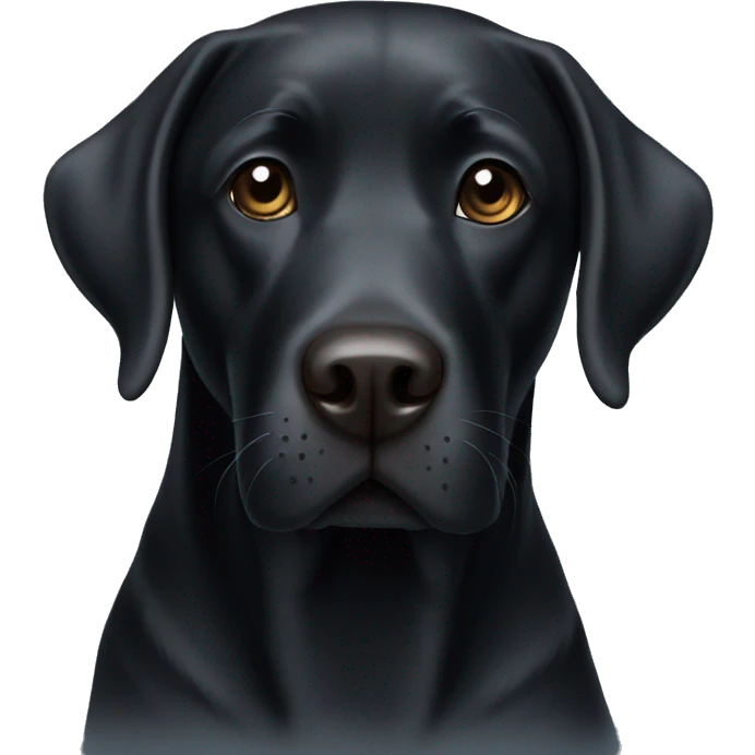 Black lab  emoji