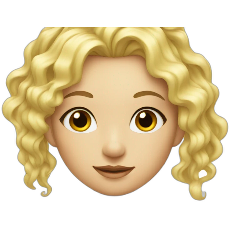 Blonde girld with piano emoji