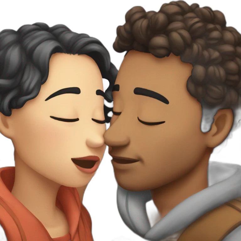 guzz and gydias kissing emoji