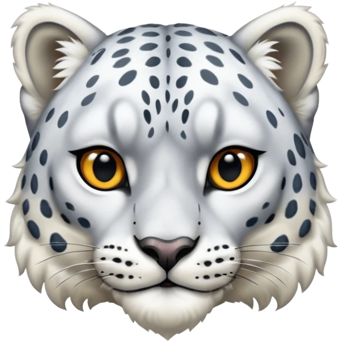 Snow Leopard with a beak and wings emoji