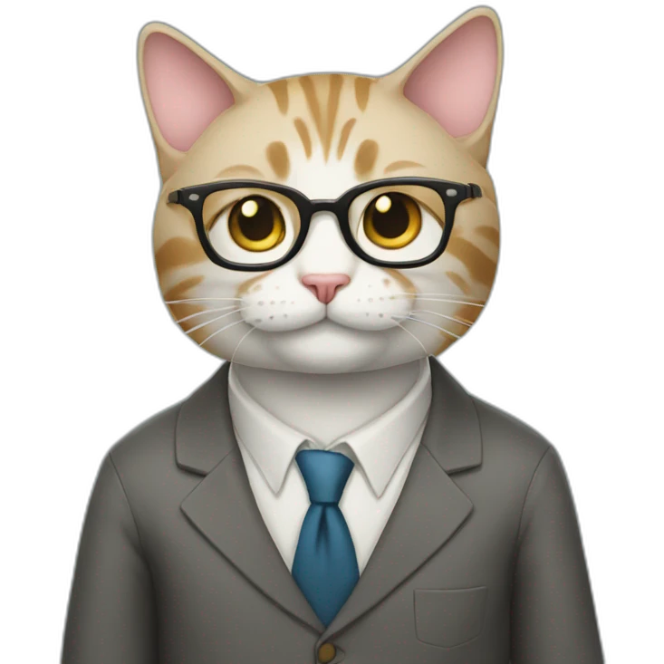 professor cat emoji