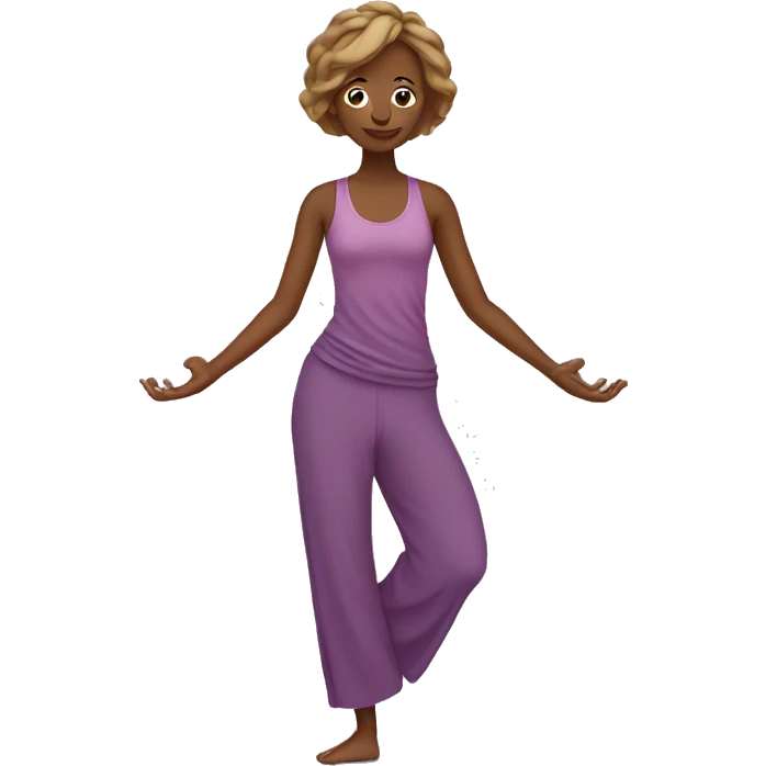 yoga in dress emoji