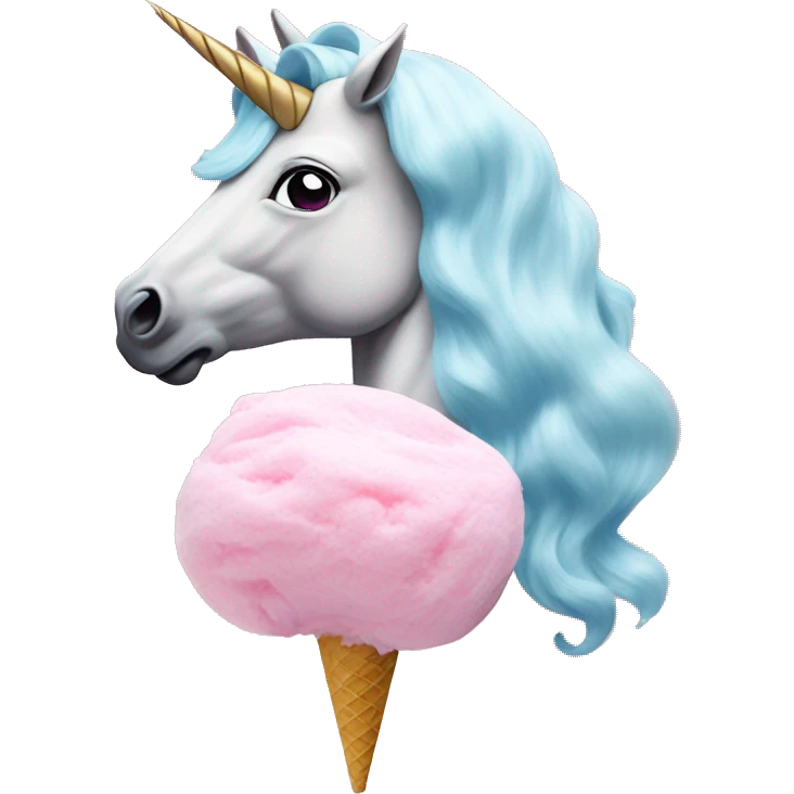 nicki minaj unicorn eating cotton candy emoji