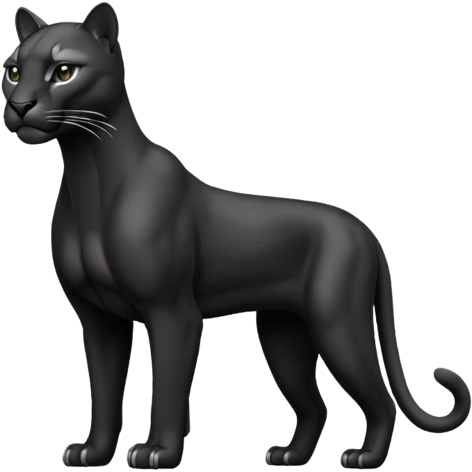 black puma sitting emoji