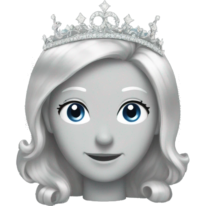 silver sparkly tiara emoji