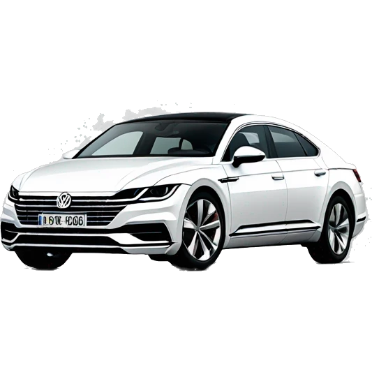 volkswagen arteon car white Front view emoji