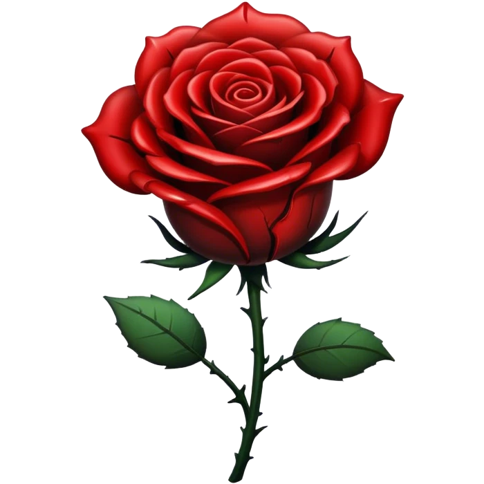 Bloody black rose emoji