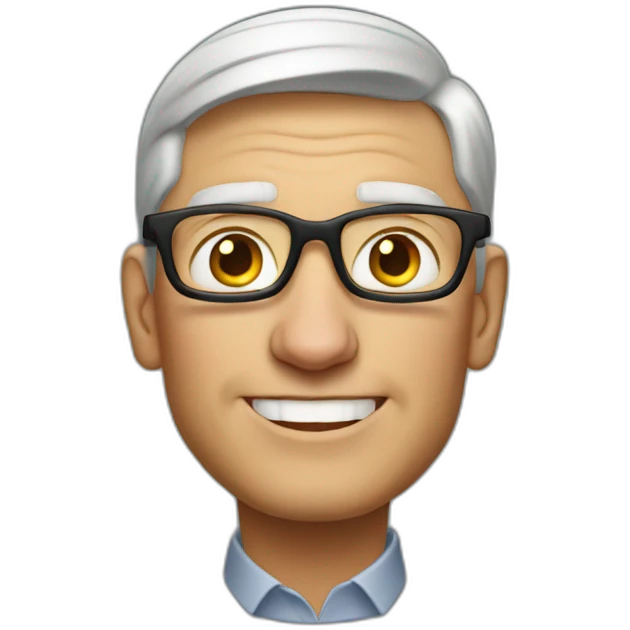 Tim Cook in love emoji