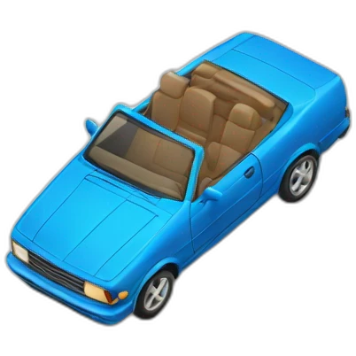 blue car emoji