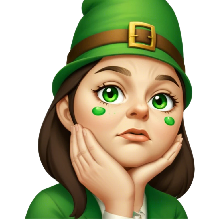 Sad Leprechaun emoji