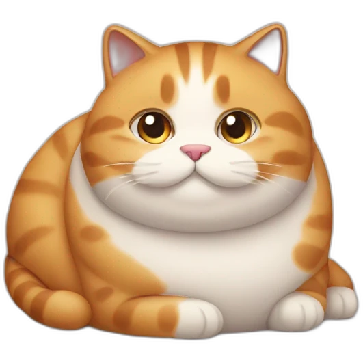 a fat cat emoji