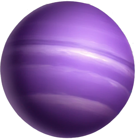 ringed purple planet solar system emoji