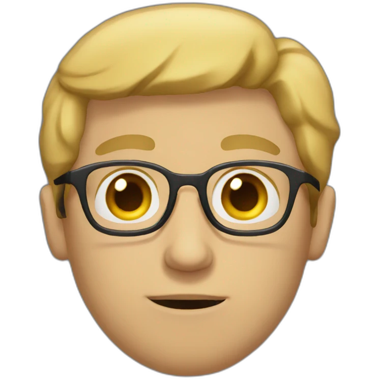 hopeless white man with glasses emoji