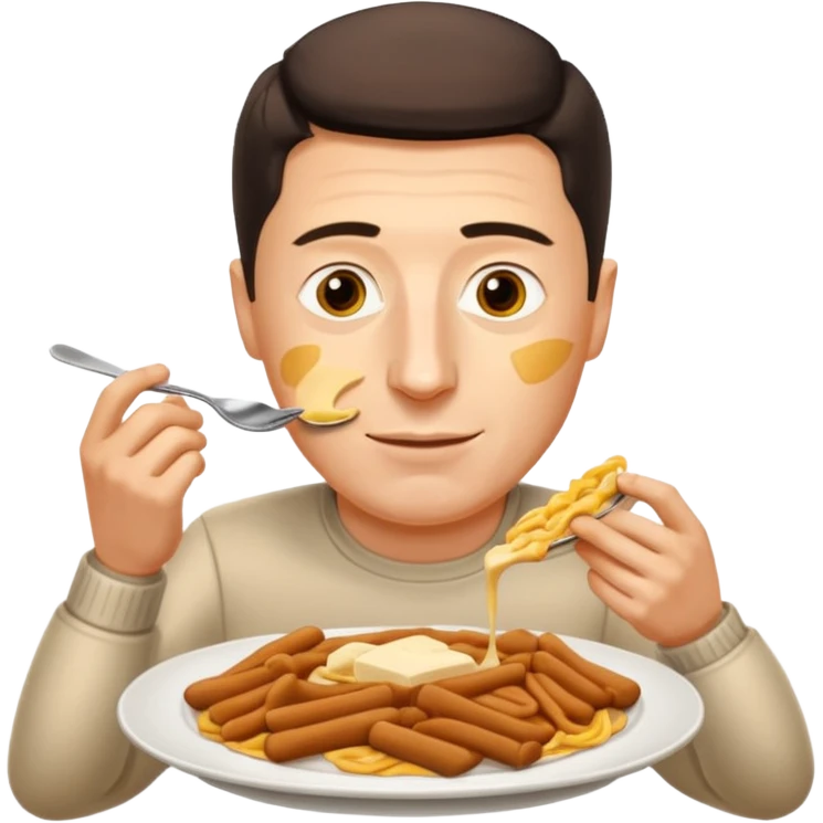 Robert Lewandowski eating perogis emoji